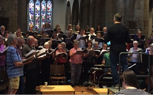 Mass in Blue Summer Concert 2017, rehearsal